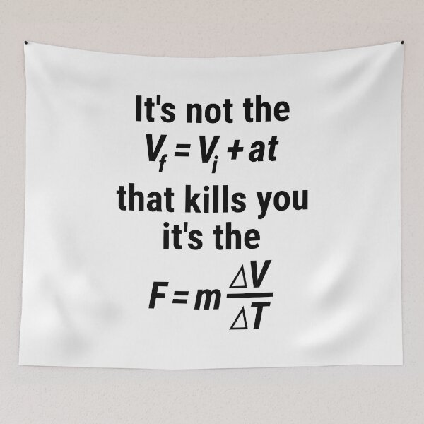 Item preview, Physics Equation Funny: Not the FORCE It's the FALL designed and sold by EstelleStar.