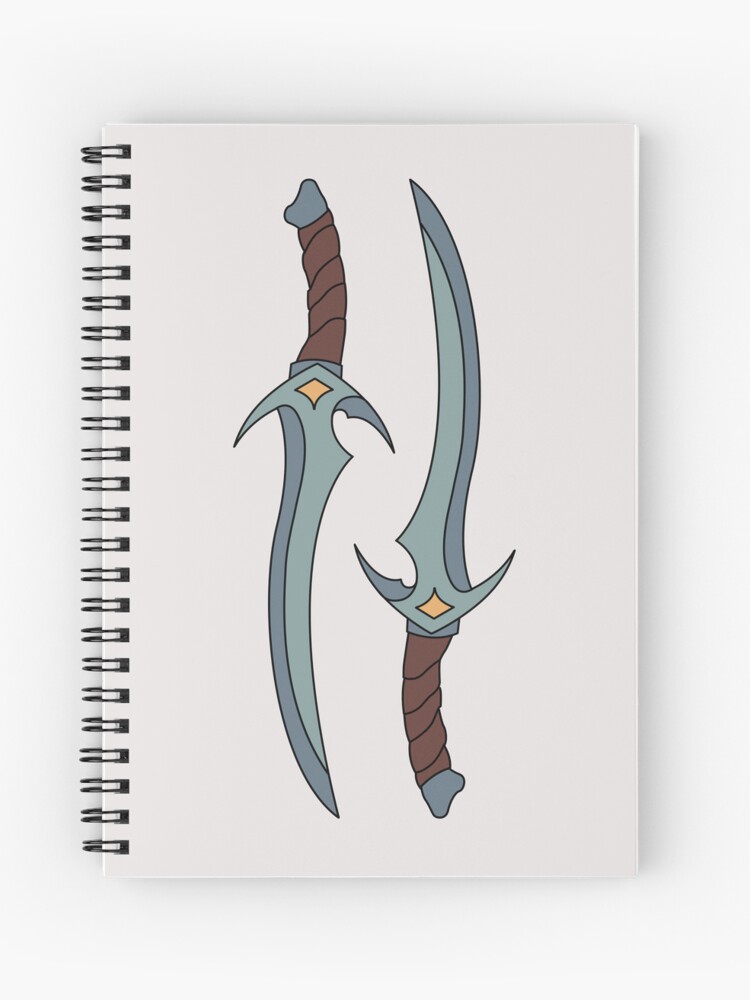 Double Dragon Blade Master Fantasy Sword Dagger with Wooden Display Plaque