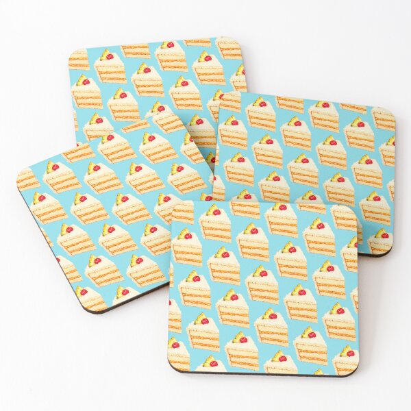 Item preview, Tropical Cake Pattern - Blue designed and sold by Kelly  Gilleran.