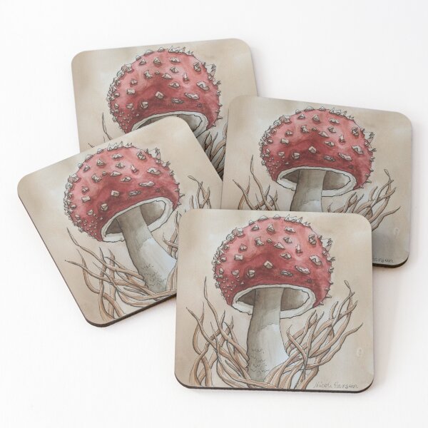 Item preview, Red Capped Mushroom designed and sold by Nicole Hanson.