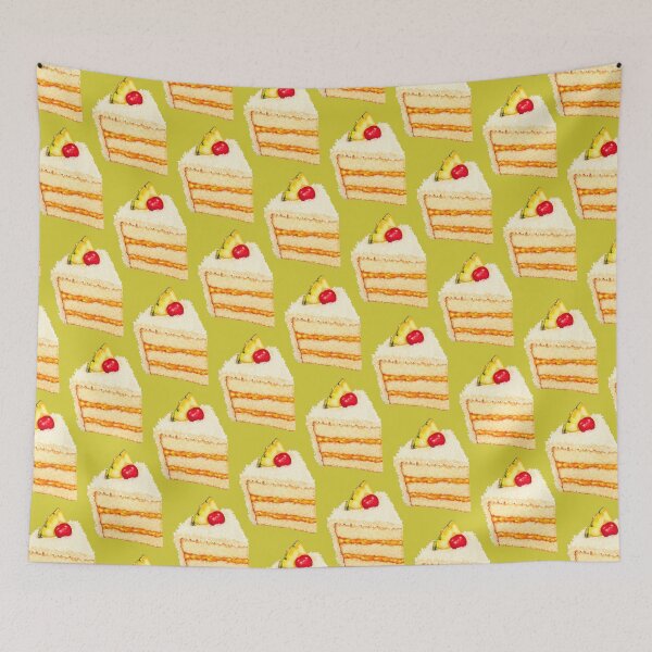 Item preview, Tropical Cake Pattern - Green designed and sold by Kelly  Gilleran.