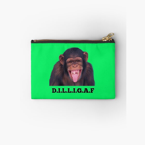 Item preview, DILLIGAF CHIMP (do I look Iike i give a f...) designed and sold by Tom O Gotchi.