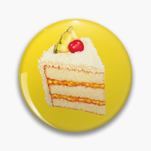 Item preview, Tropical Cake Pattern - Yellow designed and sold by Kelly  Gilleran.