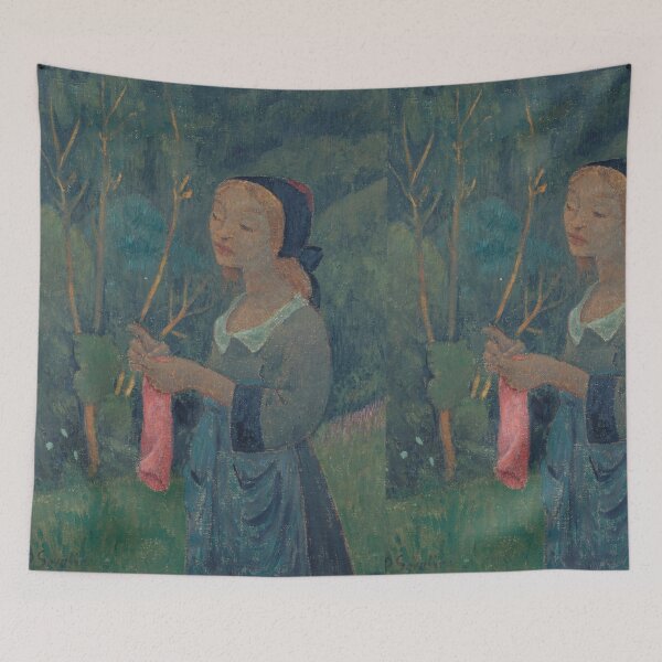 Item preview, Paul Serusier  Tricoteuse au bas rose  designed and sold by TeeARTHY.