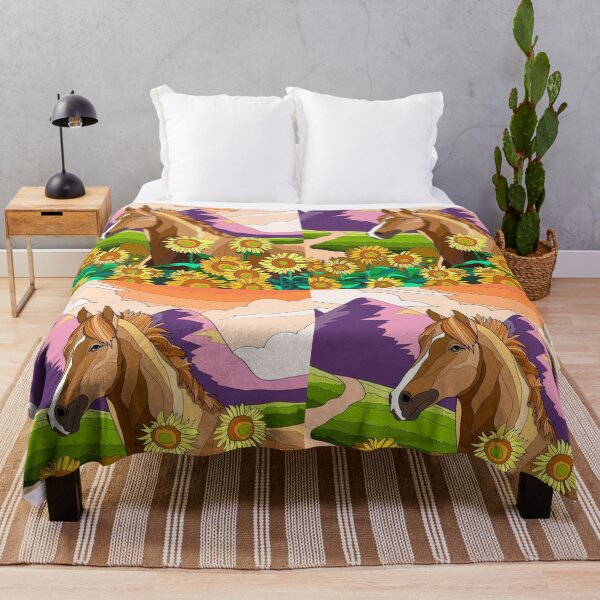 Item preview, horse with Sunflower ||Artwork designed and sold by Artw0rld.