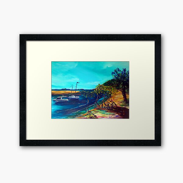 dancing mangroves Framed Art Print