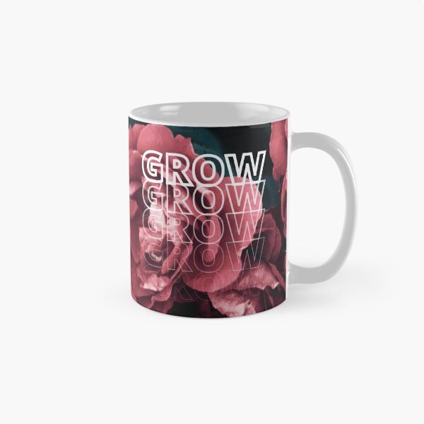 Item preview, GROW (above) - Romantic Aesthetic, Beautiful Pink Flowers, Floral Bouquet, Botanical Background designed and sold by AliceSLee.