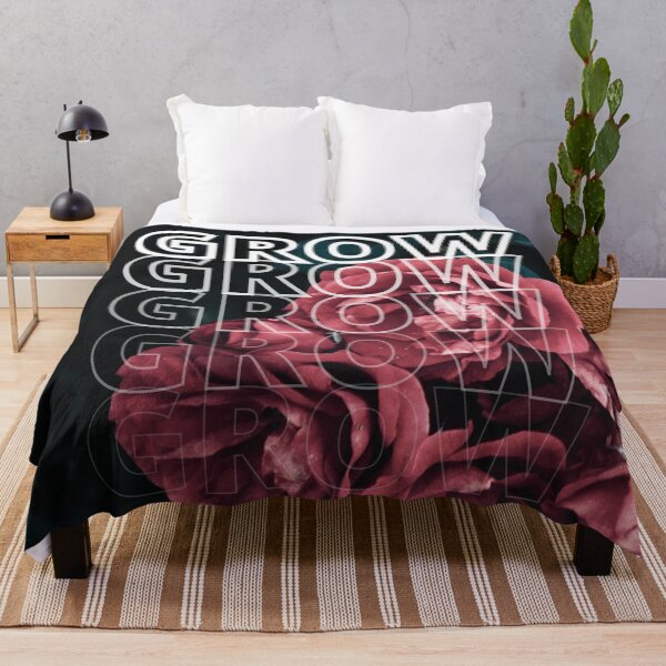 Item preview, GROW (above) - Romantic Aesthetic, Beautiful Pink Flowers, Floral Bouquet, Botanical Background designed and sold by AliceSLee.