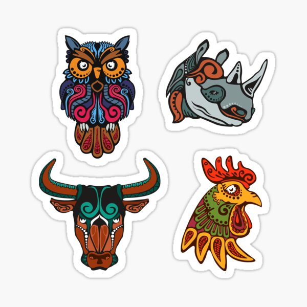 Item preview, Animal stickers designed and sold by Krapka.
