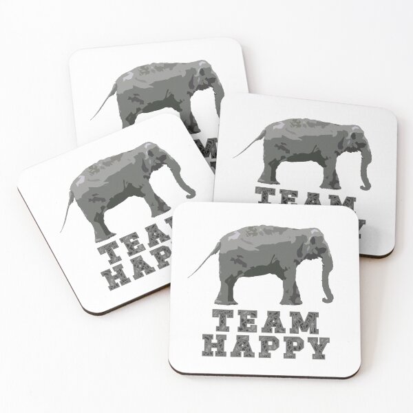 Item preview, Team Happy the Elephant Support the Elephants No to Zoo Design designed and sold by QuanJewelry.