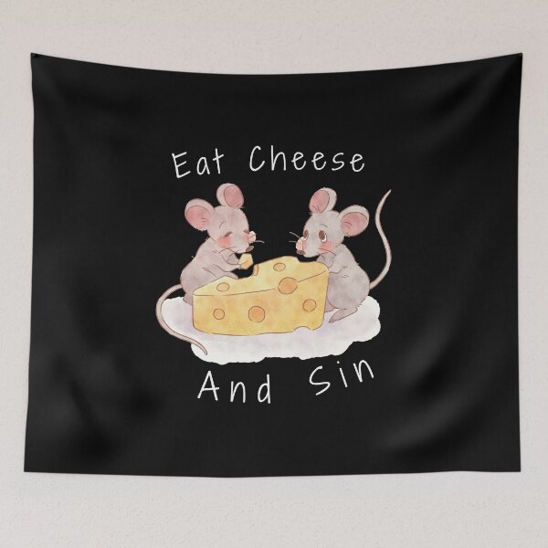 Item preview, Eat Cheese and Sin Funny Rat Classic T-Shirt designed and sold by BOUMNESS.
