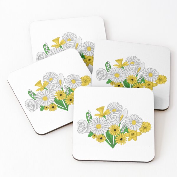 Item preview, Yellow and White Flowers designed and sold by an-open-book.