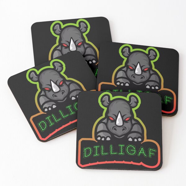 Item preview, DILLIGAF RHINO  (do I look Iike i give a f...) designed and sold by Tom O Gotchi.