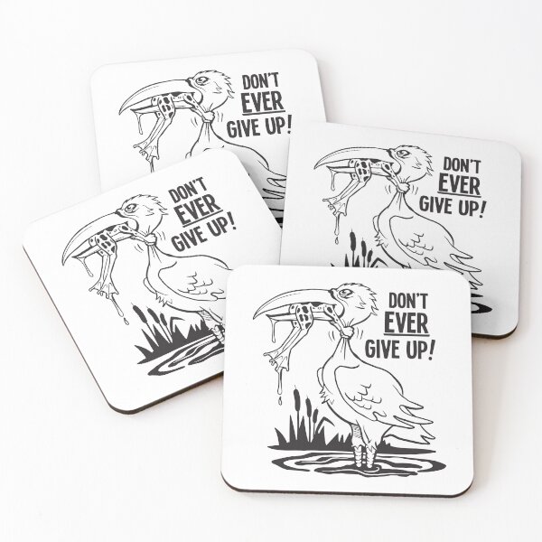 Item preview, Don't Ever Give Up Quote About Life designed and sold by RNDR.