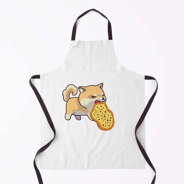 Item preview, Dog eating a pizza, shiba inu eating a pizza designed and sold by T-Look.