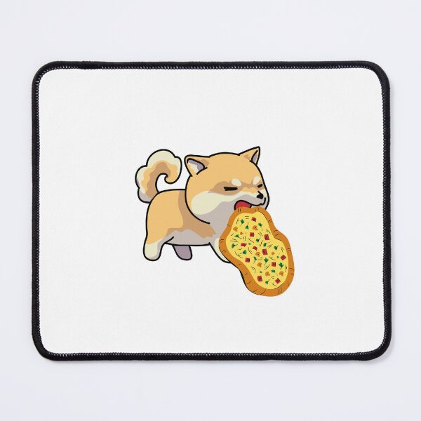 Item preview, Dog eating a pizza, shiba inu eating a pizza designed and sold by T-Look.