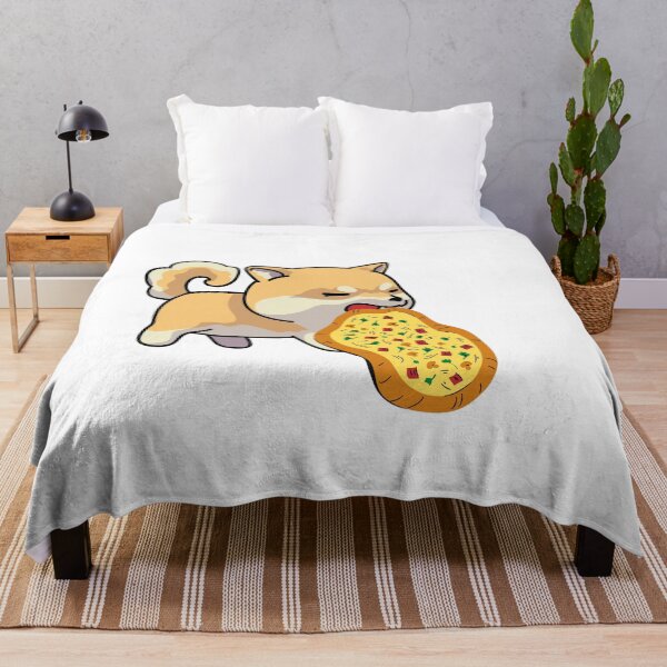 Item preview, Perro comiendo pizza, shiba inu comiendo pizza designed and sold by T-Look.