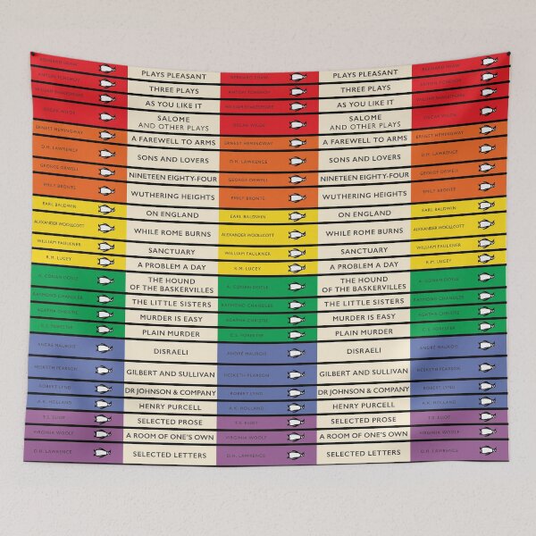 Item preview, Rainbow Penguin Classics Book Covers designed and sold by iconikit.