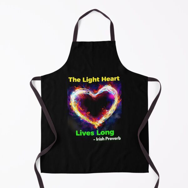 Item preview, Irish Proverb - The Light Heart Lives Long  designed and sold by IrishProverbs.