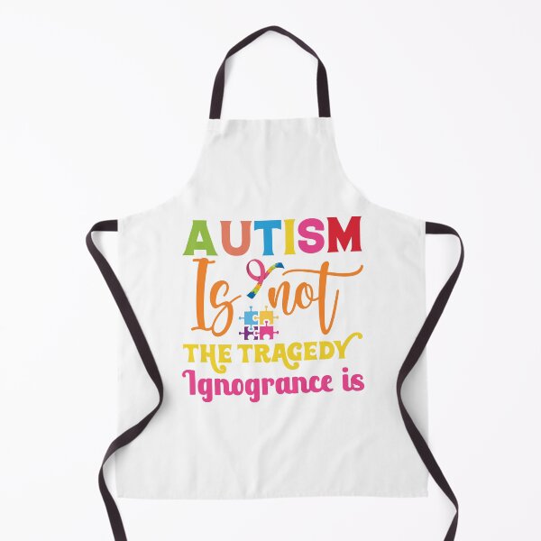 Aperçu de l'œuvre Autism Is Not The Tragedy Ignogrance is Autistic support Be Positive Aspire To Inspire Happy Life Apparel Essential Motivation Inspiration Joy Mood créée et vendue par DesignByHeartUK.