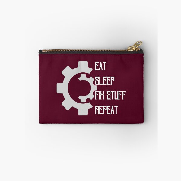 Item preview, Eat sleep fix stuff repeat mechanic cogwheel designed and sold by Randa Ranmania.