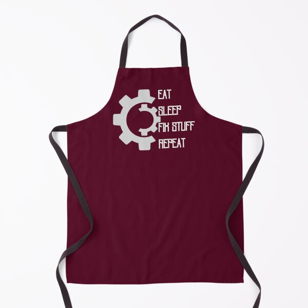Item preview, Eat sleep fix stuff repeat mechanic cogwheel designed and sold by Randa Ranmania.