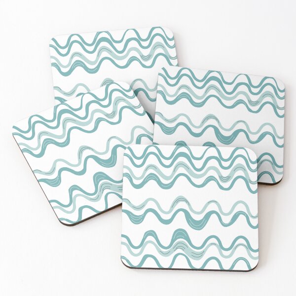 Item preview, Blue Tones Wavy Lines Design  designed and sold by antevasinart.