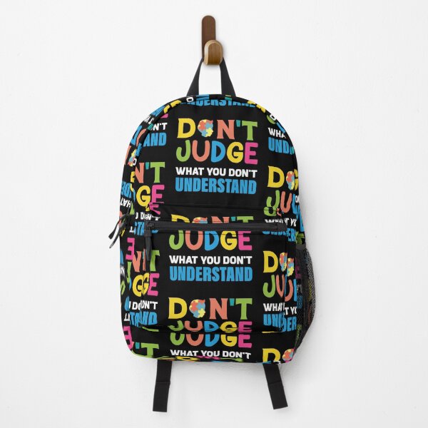 Artikelvorschau, Dont Judge What You Dont Understand Autism Autistic support Be Positive Aspire To Inspire Happy Life Apparel Essential Motivation Inspiration Joy Mood entworfen und verkauft von DesignByHeartUK.