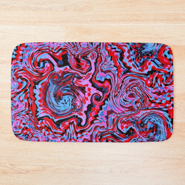 Item preview, Abstract Red, Blue & Black Edgy Fractal Chaos designed and sold by SXW Designs.