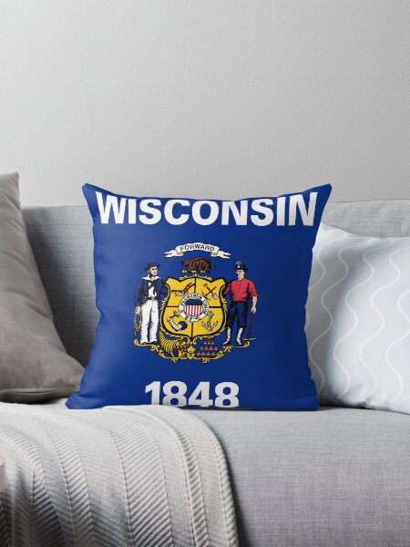 Aperçu de l'œuvre Drapeau du Wisconsin créée et vendue par Flags & Cie.