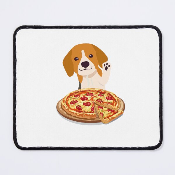 Item preview, Dog eating a pizza funny designed and sold by T-Look.