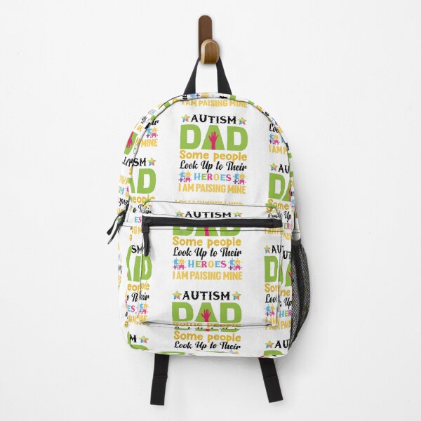 Item preview, Autism Dad Some People Look Up to Their Heroes I am Paising Mine Autistic support Be Positive Aspire To Inspire Happy Life Apparel Essential Motivation Inspiration Joy Mood designed and sold by DesignByHeartUK.