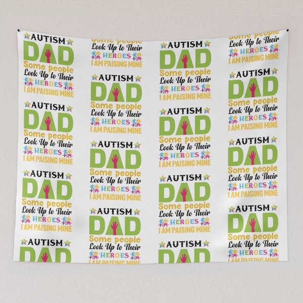 Item preview, Autism Dad Some People Look Up to Their Heroes I am Paising Mine  Autistic support Be Positive Aspire To Inspire Happy Life Apparel Essential Motivation Inspiration Joy Mood designed and sold by DesignByHeartUK.