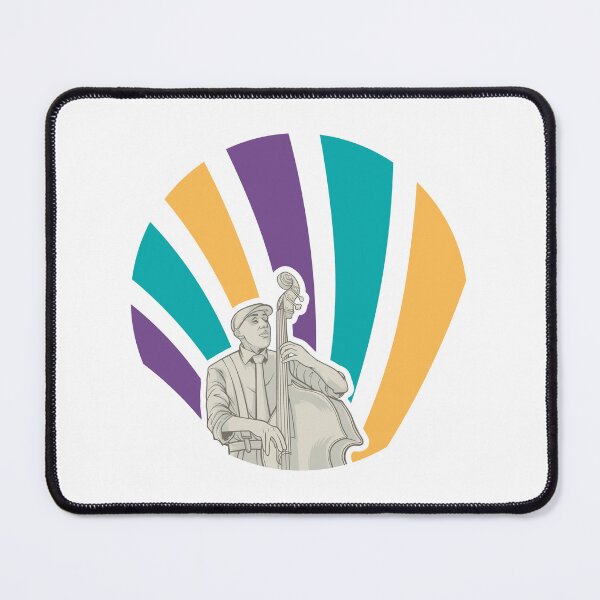 Item preview, Bass String Man Retro with Happy Music Colors designed and sold by Abdulkareem Shab.