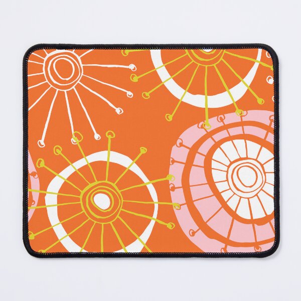Item preview, Modern Mid-Century 1950's Orange Sunburst Vibrant Pattern designed and sold by DEC02.