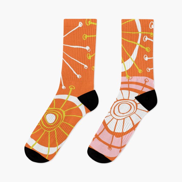 Item preview, Modern Mid-Century 1950's Orange Sunburst Vibrant Pattern designed and sold by DEC02.