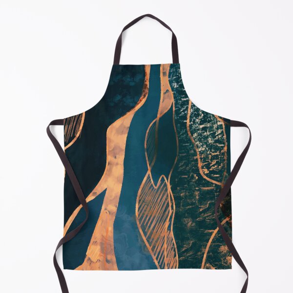 Item preview, Luxurious Blue and Gold Abstract Fluid Design designed and sold by antevasinart.