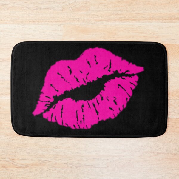 Item preview, Kiss Lips - Pink Lipstick Kisses designed and sold by meowcute.