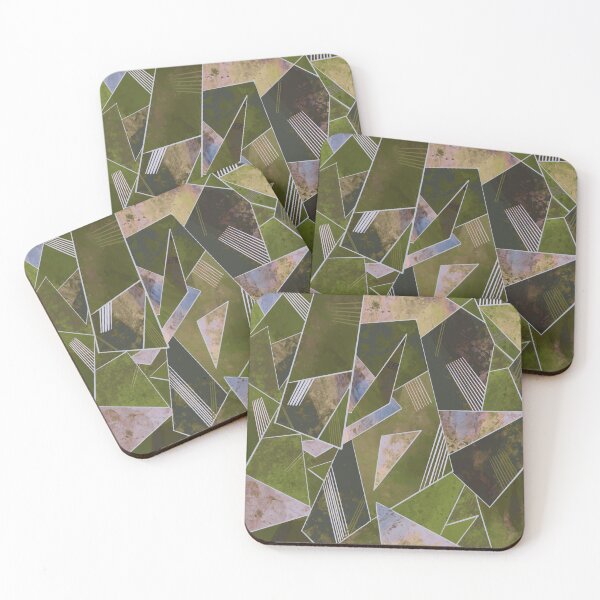 Item preview, Luxurious Green Geometric Design designed and sold by antevasinart.