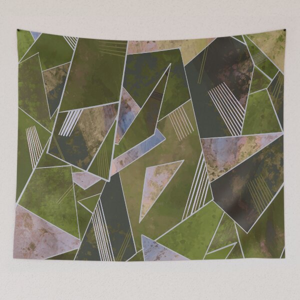 Item preview, Luxurious Green Geometric Design designed and sold by antevasinart.