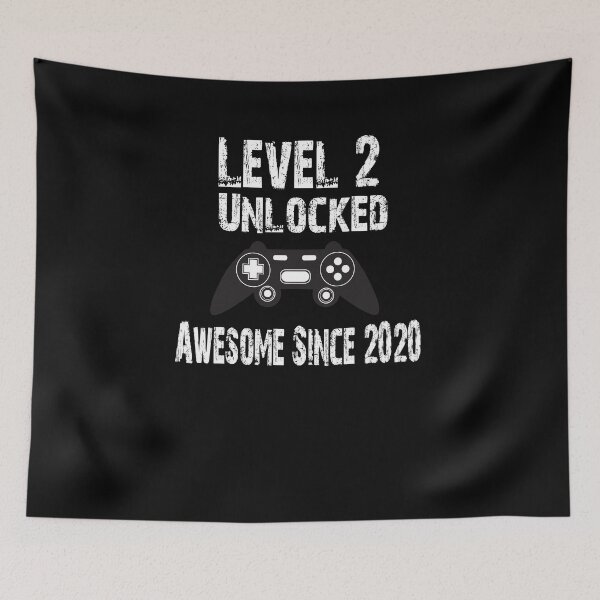 Item preview, Level 2 Unlocked Awesome Since 2020 Shirt, Gaming shirt, Summer Shirt, Valentine Shirt gift, Valentine Day Cut File, gift for Mom, dad gift, gift for birthday  designed and sold by GAIDREDA.
