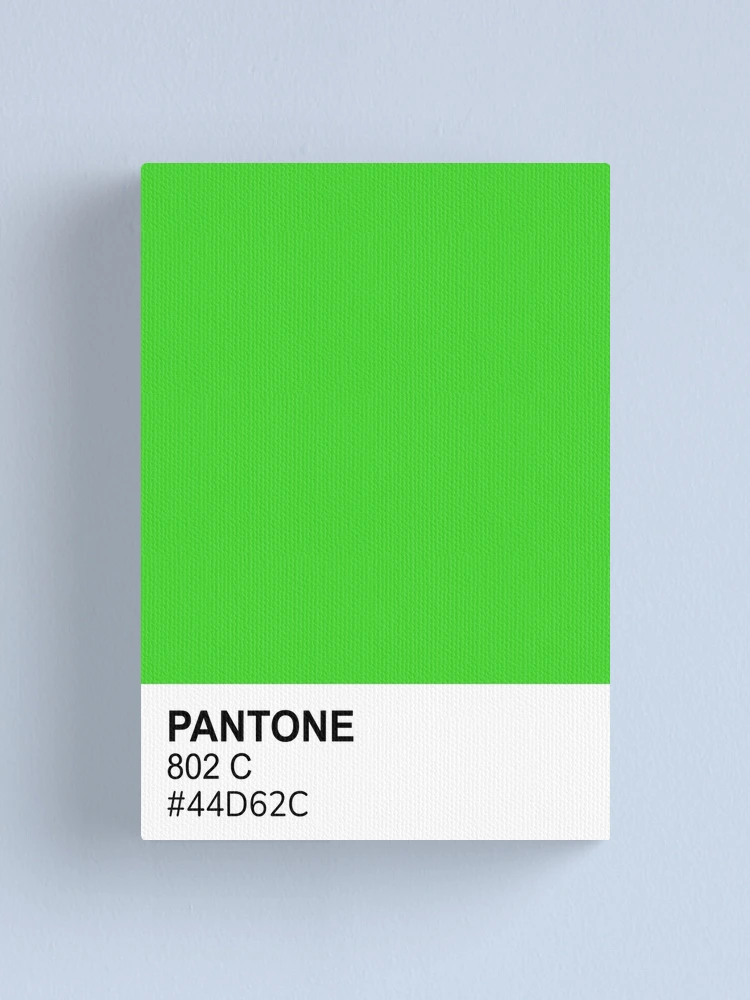 Lime Green Fluorescent Neon // Pantone® 389 U Canvas Print