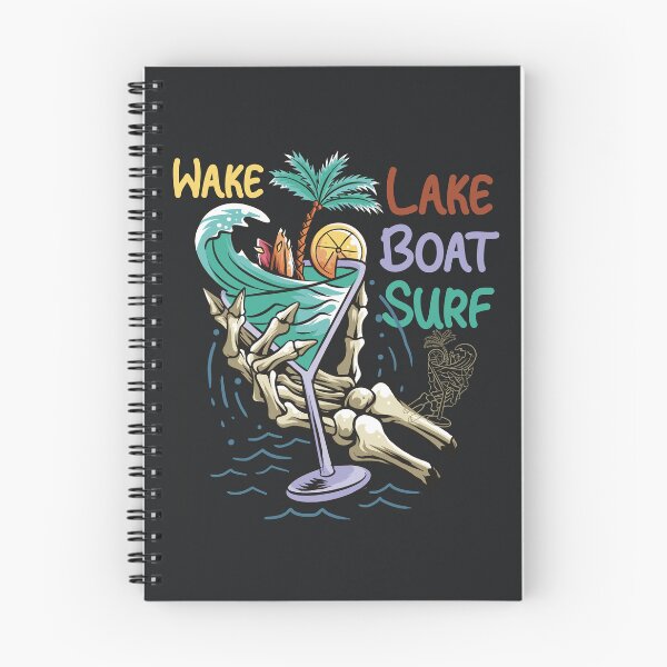Item preview, "Wake Lake Boat Surf, Funny Surf Saying " designed and sold by adarth.