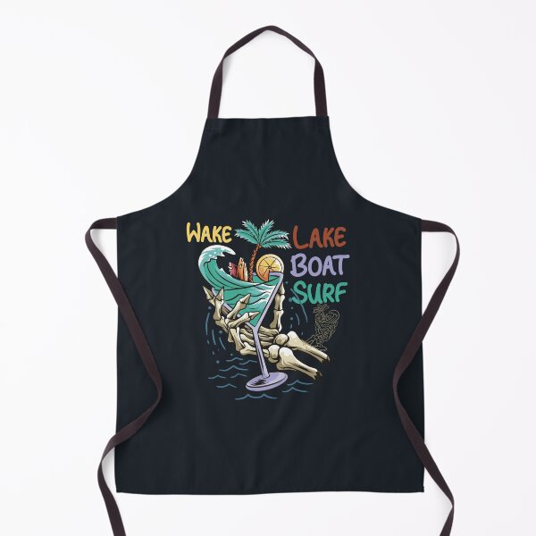 Item preview, "Wake Lake Boat Surf, Funny Surf Saying " designed and sold by adarth.