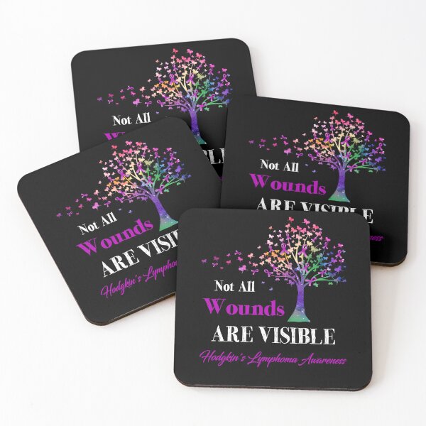 Item preview, Not All Wounds Are Visible Hodgkin's Lymphoma Awareness designed and sold by Hatjar.