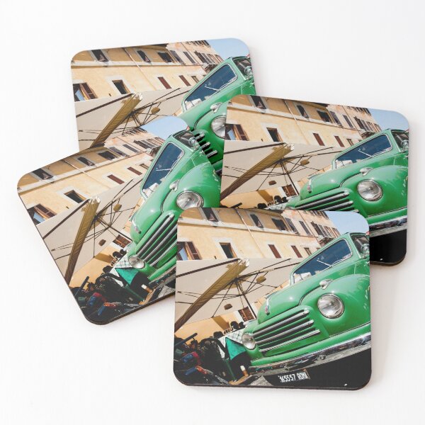 Item preview, Green classic Fiat truck parked in Italian Street. designed and sold by Brian Scantlebury.