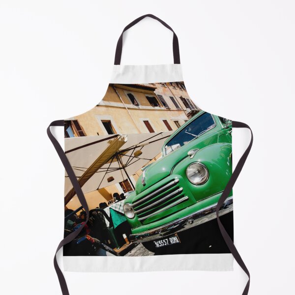 Item preview, Green classic Fiat truck parked in Italian Street. designed and sold by Brian Scantlebury.