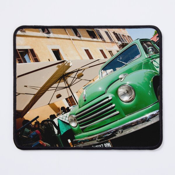 Item preview, Green classic Fiat truck parked in Italian Street. designed and sold by Brian Scantlebury.
