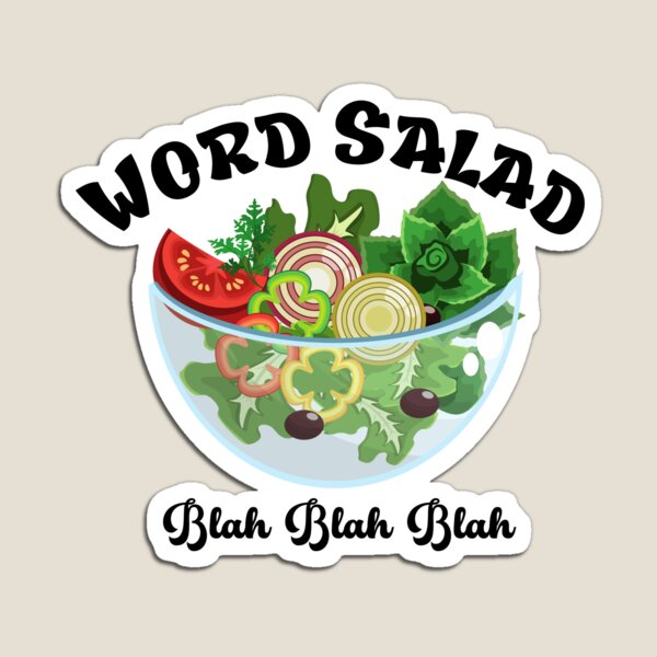 Item preview, Word Salad - Blah Blah Blah designed and sold by Losthorsedesign.