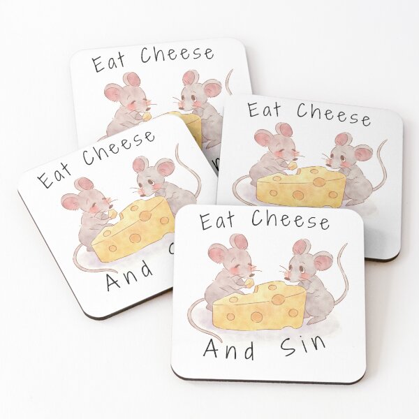 Item preview, Funny Rat, Eat Cheese and Sin Sticker designed and sold by BOUMNESS.
